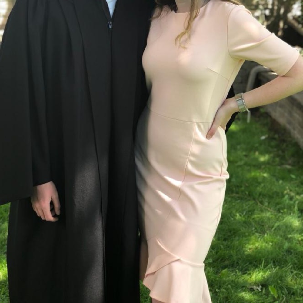 Peach Beige Dress - super cute, great condition